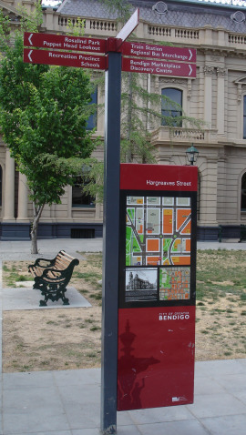 Bendigo wayfinding signage