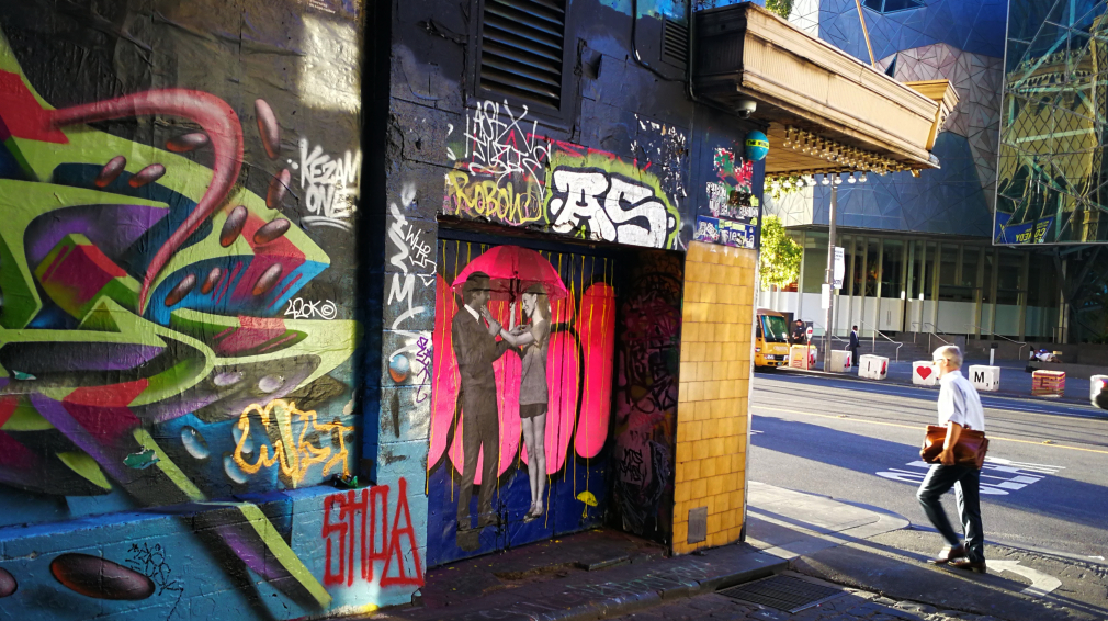 Melbourne has lots of great walks. Pictured: City Street Art walks, Hosier Lane.