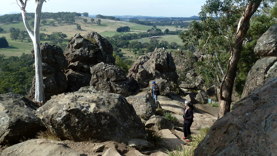 Hanging Rock summit walk for Weekend Escapes.