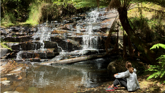 Cora Lynn cascades walk for Weekend Walks article.