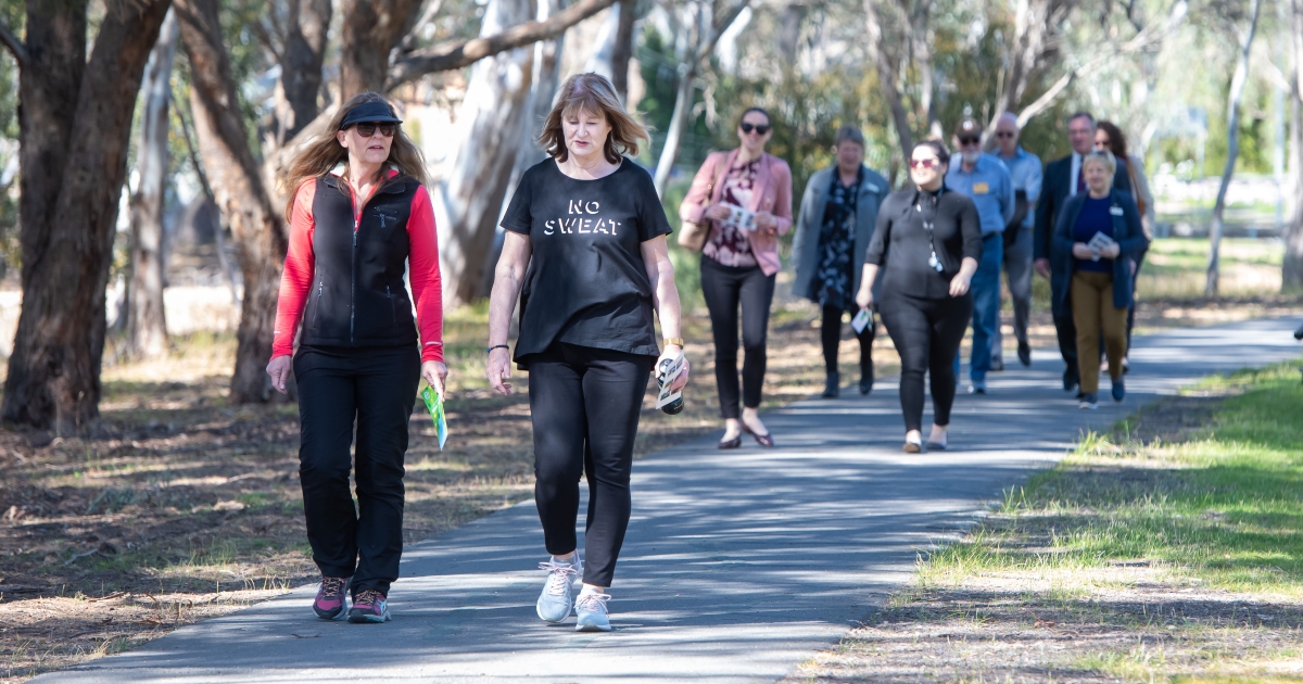 Let's Walk Kangaroo Flat was a partnership between Victoria Walks, City of Greater Bendigo and Healthy Heart in Victoria in 2019.